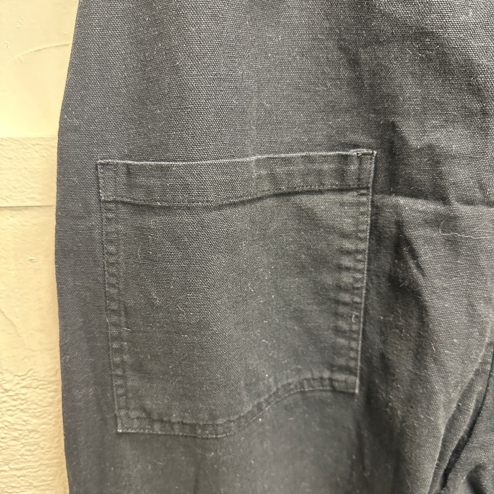 Lucy & Yak - Una Cotton Dungarees in Black - Picture 3 of 6